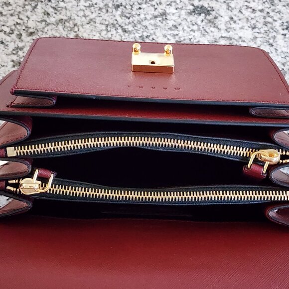 BNWT–Slightly Imperfect [👜 Marni Trunk Medium Saffiano Bag ] (#200) - Picture 10 of 12